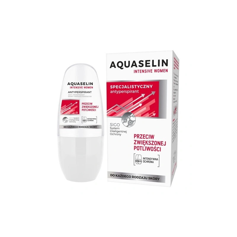 Aquaselin Intensive Women Specjalistyczny Antyperspirant Roll-On Przeciw Zwiększonej Potliwości (50 Ml)