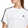 Koszulka adidas essentials 3-stripes single jersey crop top w