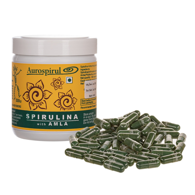 Aurospirul Spirulina Z Amlą (500 Kaps.)