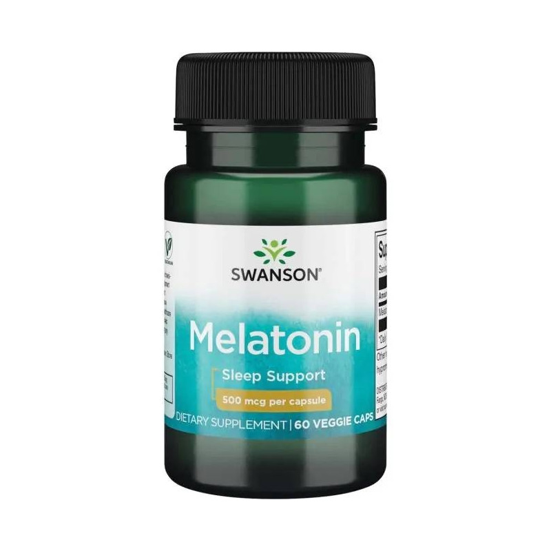 Swanson Melatonina 500 Mcg (60 Kaps.)