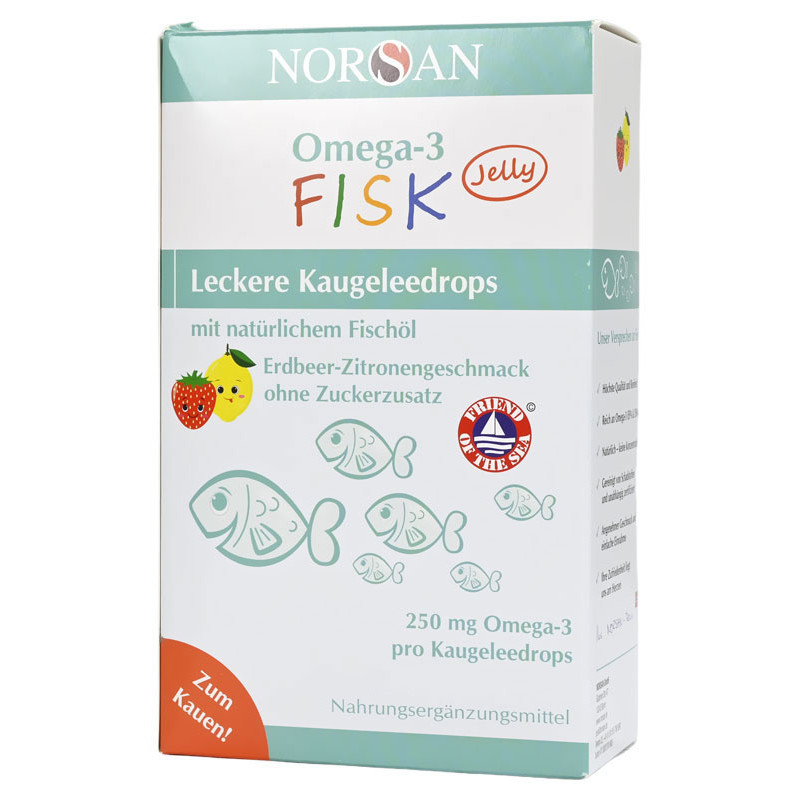 Norsan Omega-3 Fisk Jelly (45 Żelek)