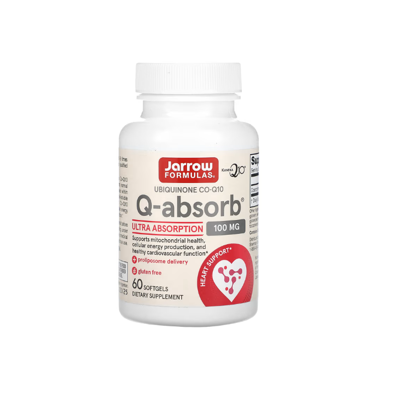 Jarrow Formulas Ubiquinone Co-Q10 Q-Absorb 100 Mg - Koenzym Q10 (60 Kaps.)