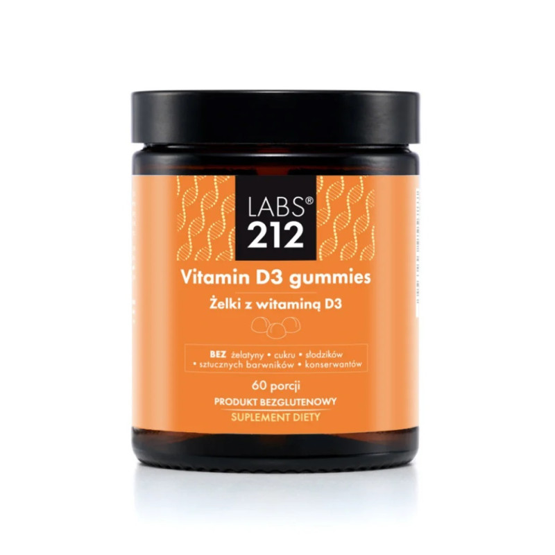 Labs212 Vitamin D3 - Żelki Z Witaminą D3 (60 Żelek)