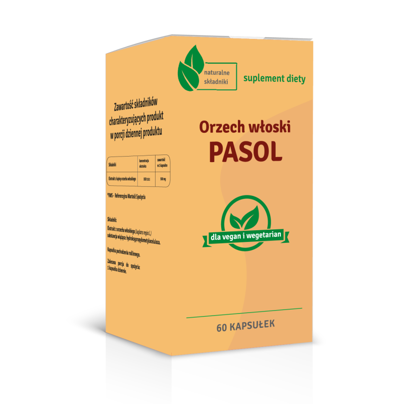 Pcf Orzech Włoski Pasol 500 Mg (60 Kaps.)