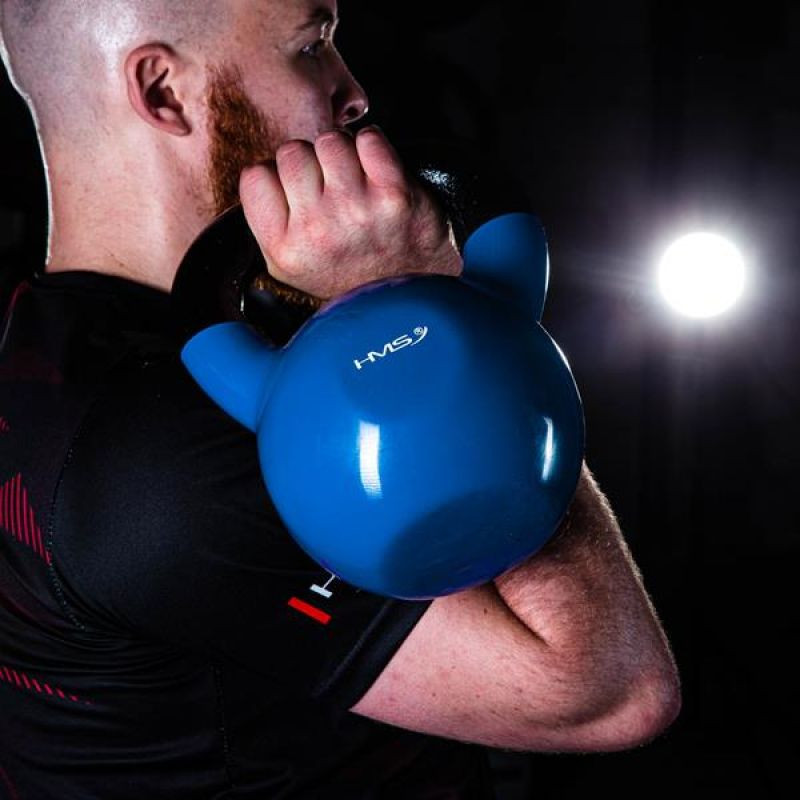 Kettlebell żeliwny pokryty winylem hms knv08