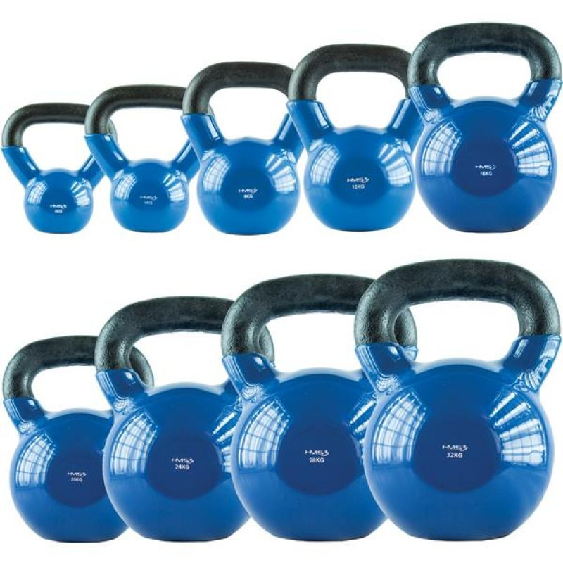 Kettlebell żeliwny pokryty winylem hms knv08