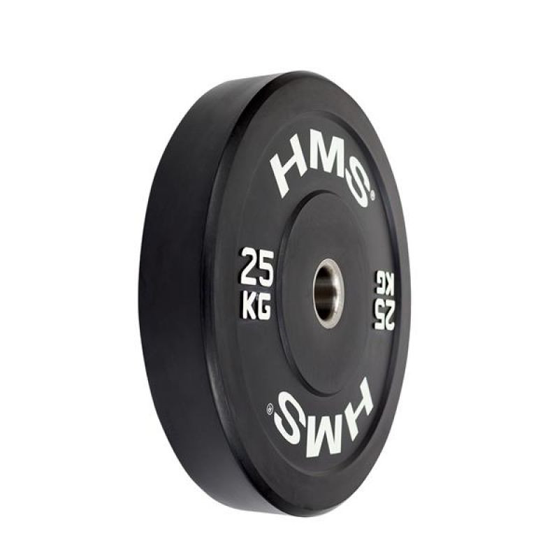 Talerz olimpijski hms black bumper 25 kg bbr25