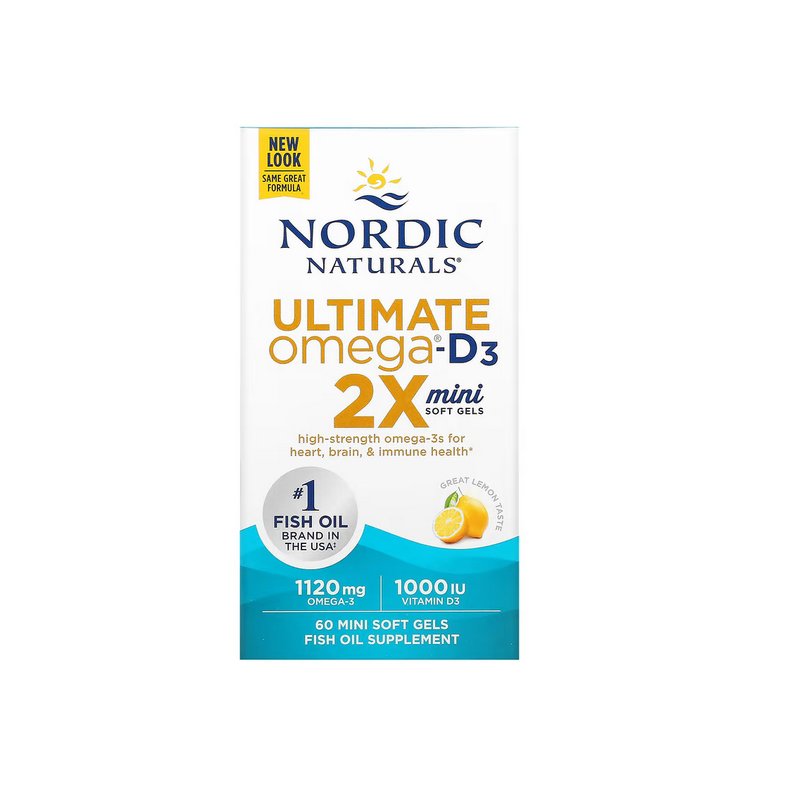 Nordic Naturals Ultimate Omega 2X Mini With Vitamin D3 (60 Kaps.)