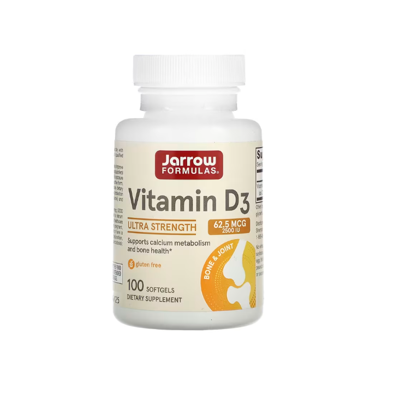 Jarrow Formulas Witamina D3 2500 Iu (100 Kaps.)