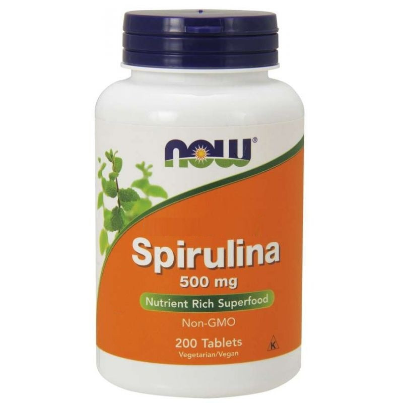 Now Foods Eko Spirulina 500 Mg (200 Tabl.)