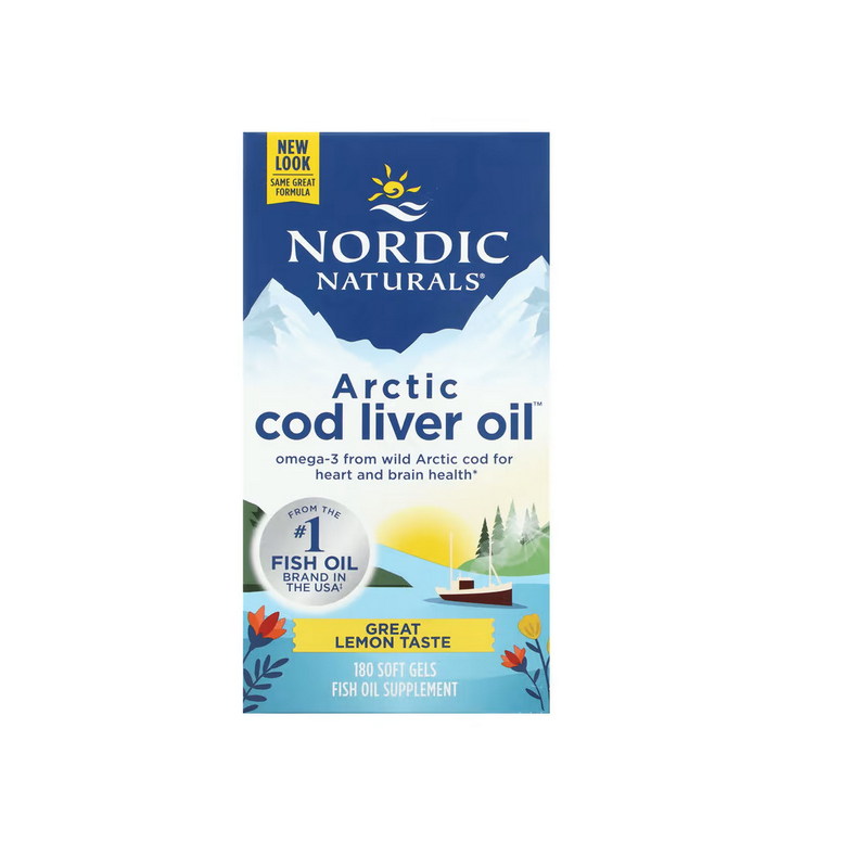 Nordic Naturals Arctic Cod Liver Oil Lemon (180 Kaps.)