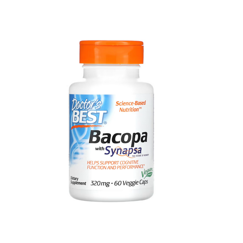 Doctor's Best Bakopa (Brahmi) - Bacopa Monniera Z Synapsa (60 Kaps.)