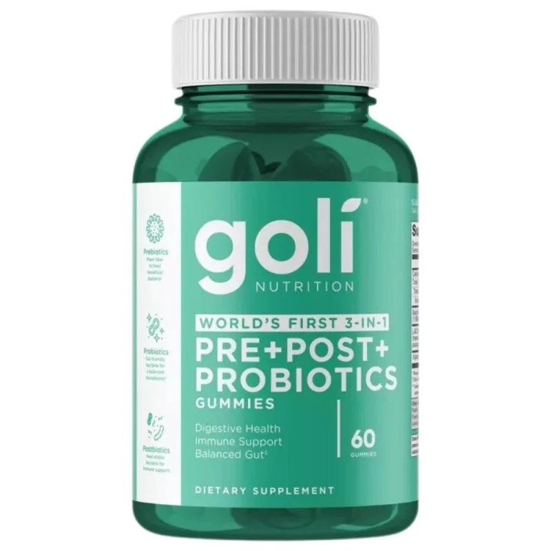 Goli Nutrition Pre+Post+Probiotics Gummies (60 Żelek)