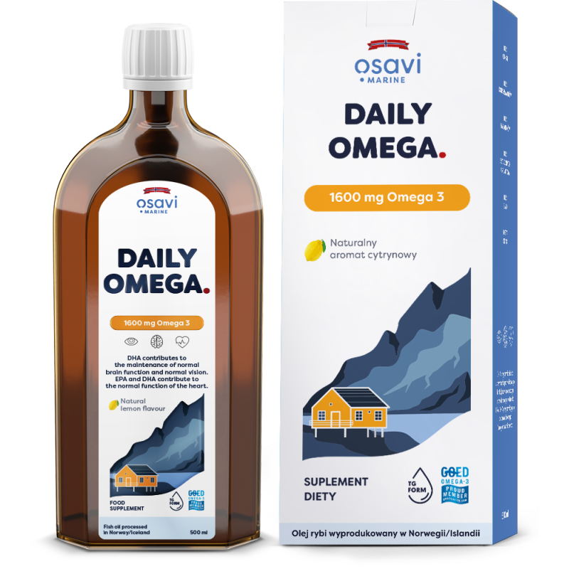 Osavi Daily Omega 1600 Mg - Smak Cytrynowy (500 Ml)