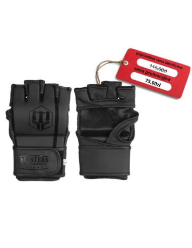 Rękawice do mma masters gft-matt-black m