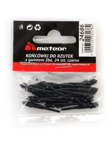 Końcówki do darta meteor 24 szt.