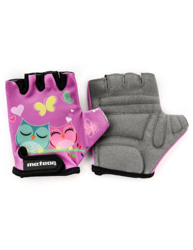 Rękawiczki rowerowe meteor owl jr 24175-24177