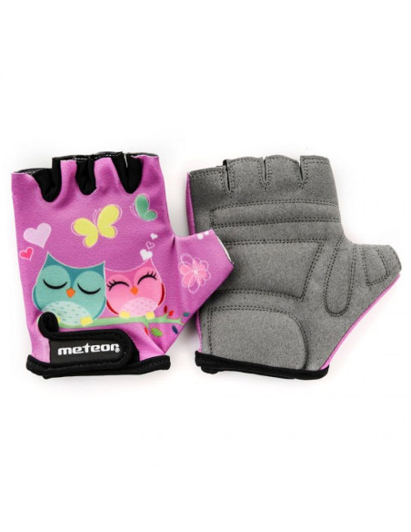 Rękawiczki rowerowe meteor owl jr 24175-24177