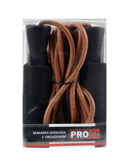 Skakanka skórzana z obciążeniem profit 2