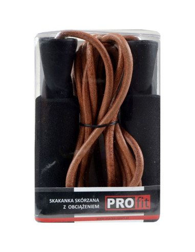 Skakanka skórzana z obciążeniem profit
