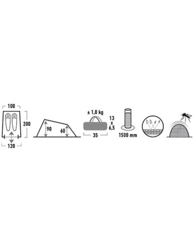 Namiot high peak minilite 2os 10157