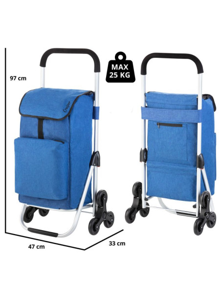 Wózek zakupowy do pokonywania schodów premium cruiser 650063