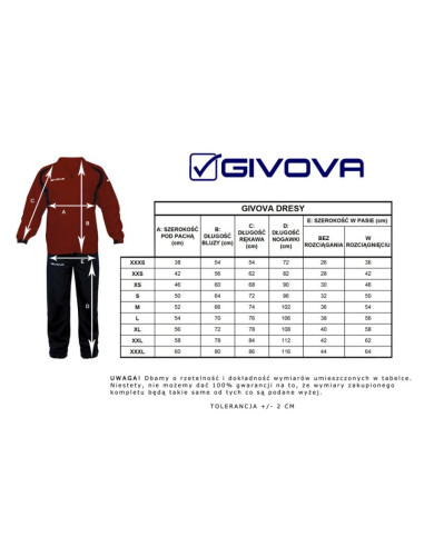 Dres givova tuta visa tr018 1003