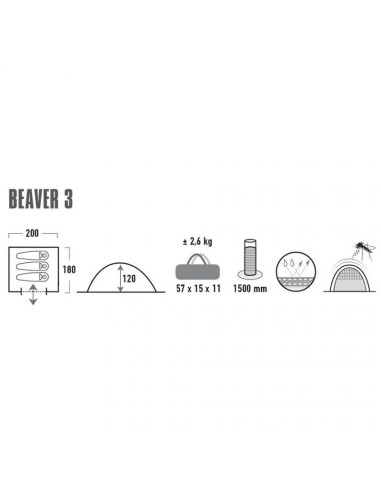 Namiot high peak beaver 3 10322