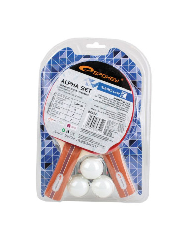 Zestaw do ping ponga spokey alpha set 84352