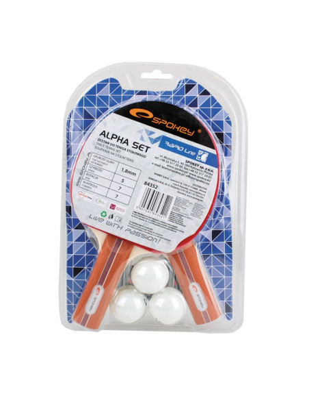 Zestaw do ping ponga spokey alpha set 84352