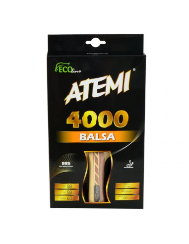 Rakietka do tenisa stołowego atemi 4000 balsa concave