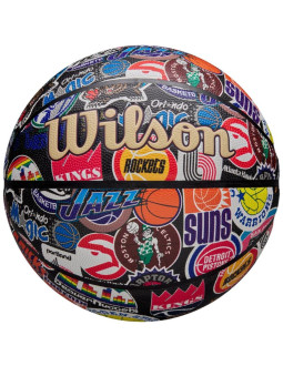 Piłka do koszykówki wilson nba all team retro ball