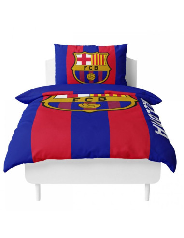 Fc barcelona pościel komplet 135x200 + 50x75 cm mikrofibra 119122