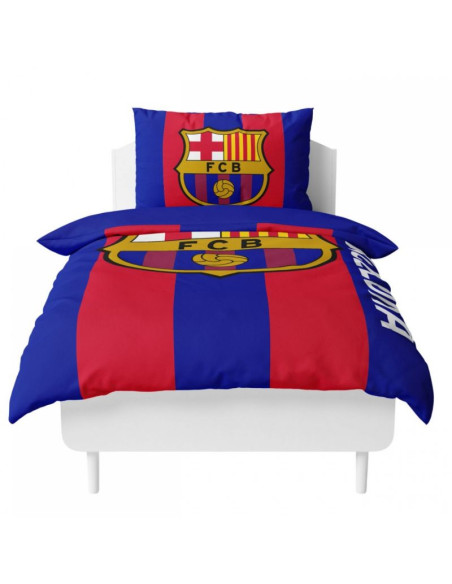 Fc barcelona pościel komplet 135x200 + 50x75 cm mikrofibra 119122