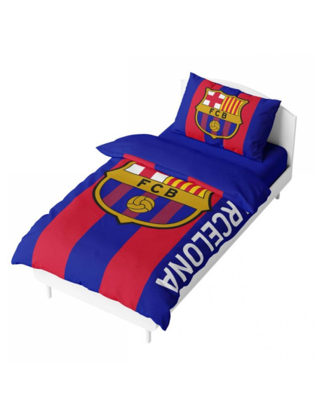 Fc barcelona pościel komplet 135x200 + 50x75 cm mikrofibra 119122
