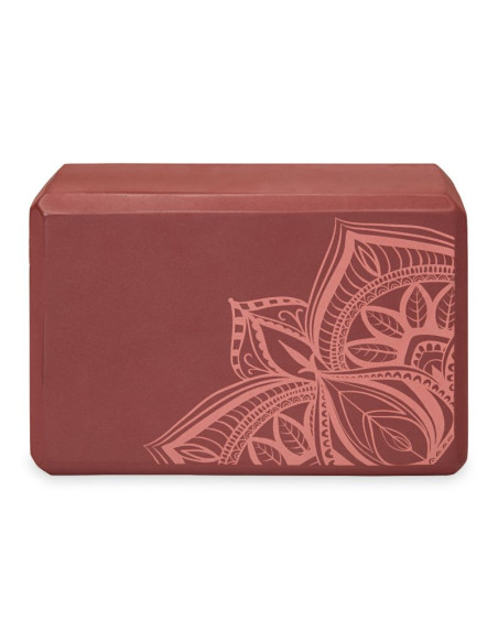 Kostka do jogi gaiam intense rust sundial point