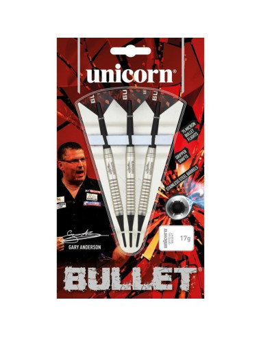 Rzutki soft tip unicorn bullet stainless steel - gary anderson
