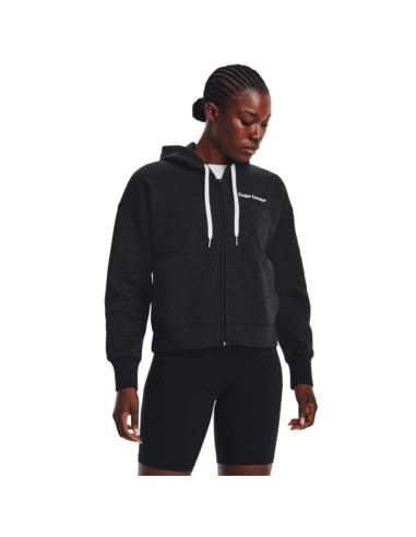 Bluza under armour essential fleece script fz hoodie w 1374106