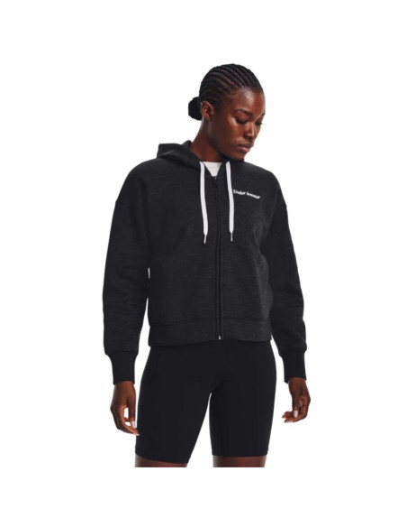 Bluza under armour essential fleece script fz hoodie w 1374106