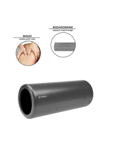 Wałek fitness hms graphite/black fs111