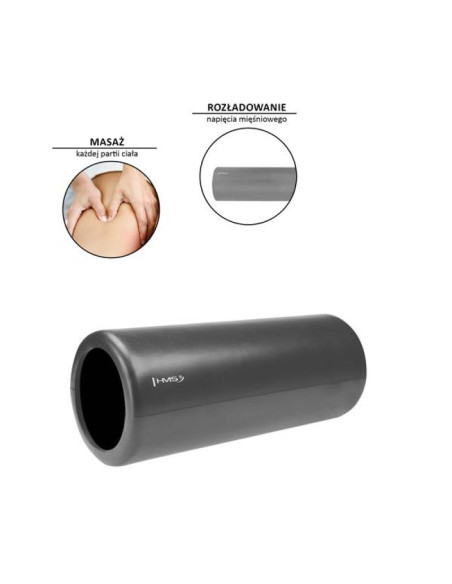 Wałek fitness hms graphite/black fs111