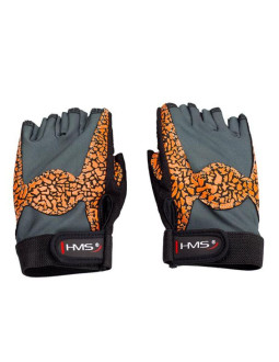 Rękawice na siłownię oragne/gray w hms rst03