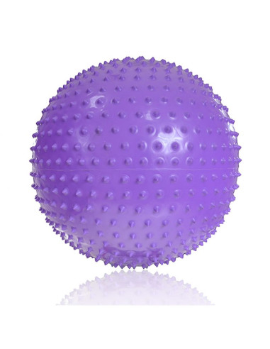 Piłka gimnastyczna z masażem profit 55cm fioletowa dk 2104