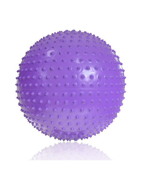 Piłka gimnastyczna z masażem profit 55cm fioletowa dk 2104