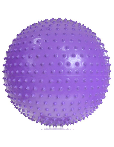 Piłka gimnastyczna z masażem profit 55cm fioletowa dk 2104