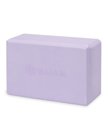 Kostka do jogi z pianki gaiam lilac point 63748