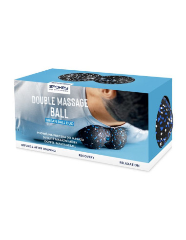 Podwójna piłeczka do masażu spokey grean ball duo