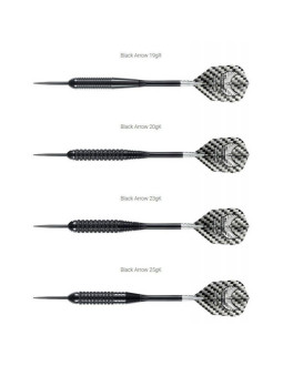 Rzutki harrows black arrow steeltip 2