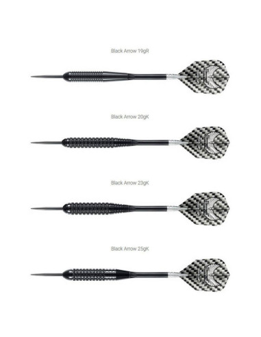 Rzutki harrows black arrow steeltip