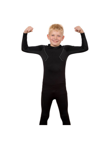 Bielizna termoaktywna alpinus active set czarno-szara jr gt43204